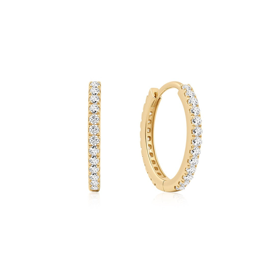 Aurelia Radiance — huggie earrings