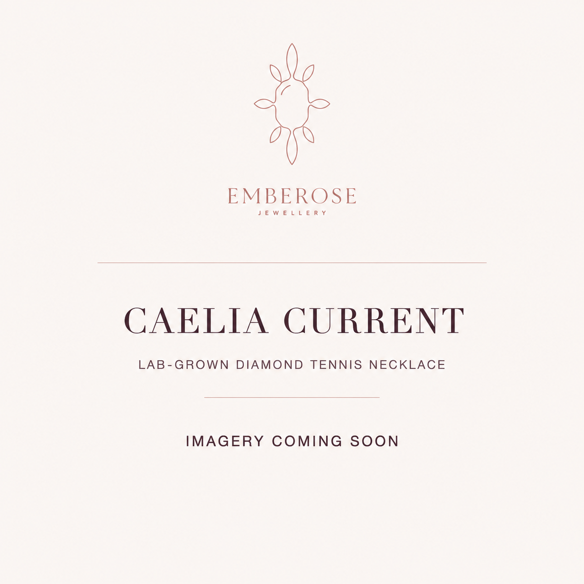 Caelia Current lab-grown diamond tennis necklace — imagery coming soon
