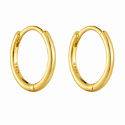 Camille polished gold-plated hoop earrings — enhanced product rendering