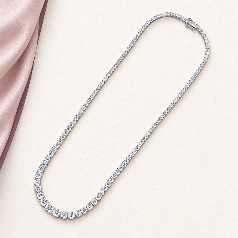 Lenora — Graduated Moissanite Necklace