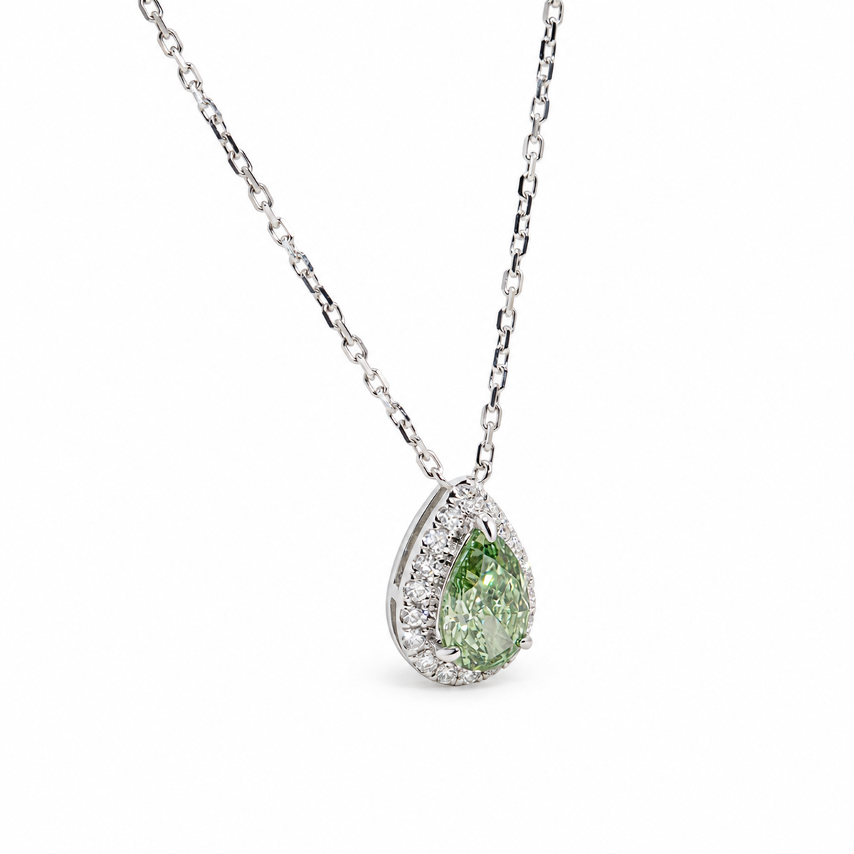 Verdant Drop on a white background