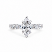 Marquise Halo on a white background
