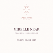 Mirelle Near — round bezel diamond necklace, imagery coming soon