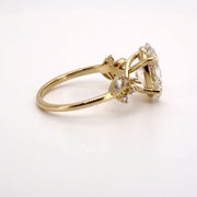 Canopy oval lab-grown diamond ring, refined studio rotation