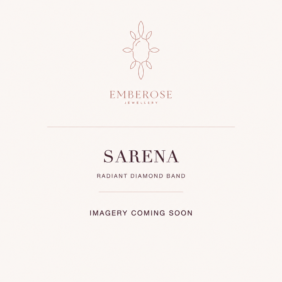 Sarena radiant diamond band imagery coming soon — Emberose Jewellery