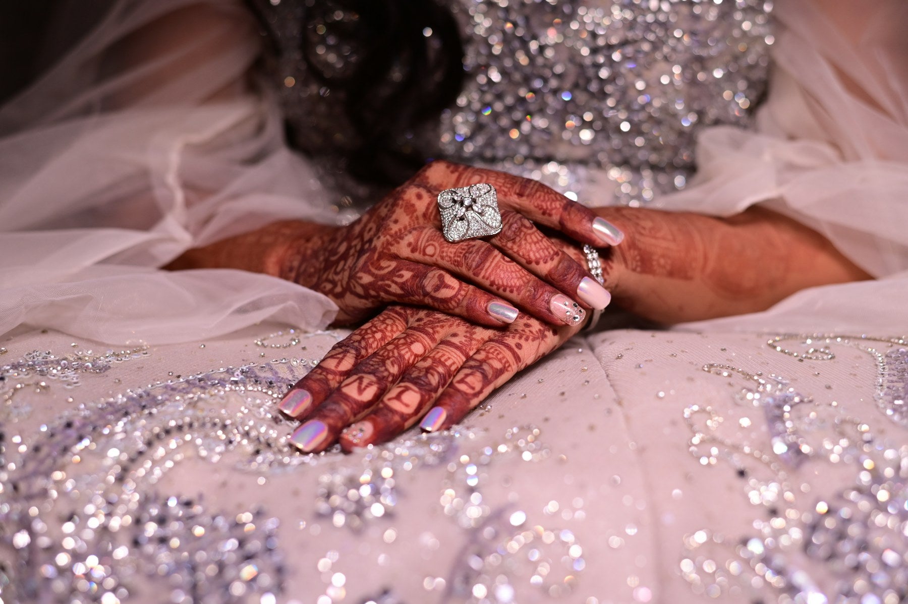 Diamond ring worn on the hand